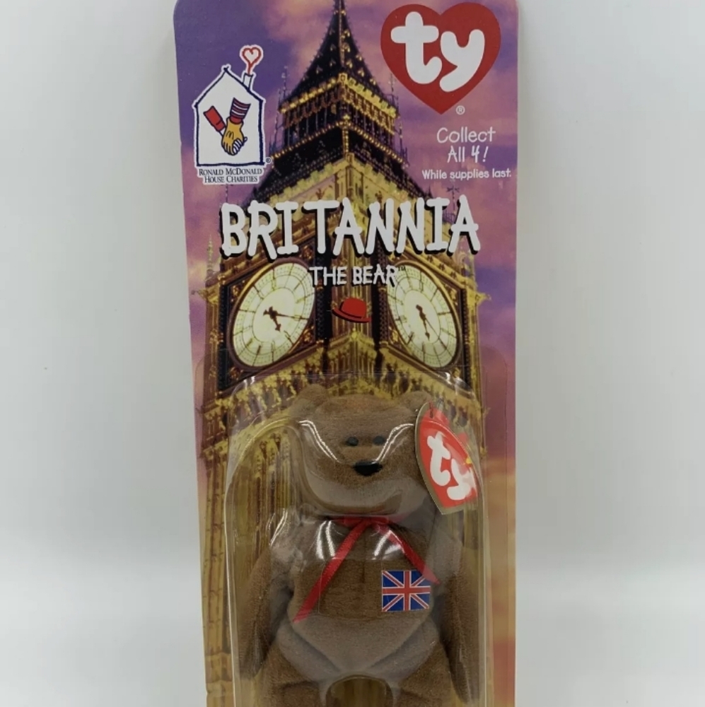 Britannia retired beanie baby multiple tag errors